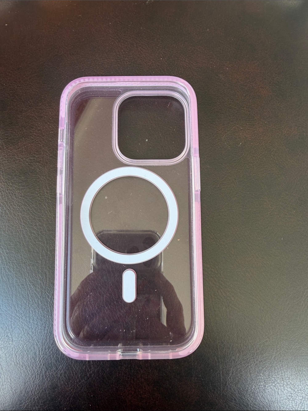 Pink Clear MagSafe-Compatible Phone Case - Picture 2 of 2